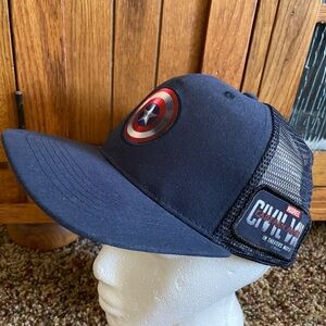 Marvel Civil War Navy Blue Promo Snapback Cap New